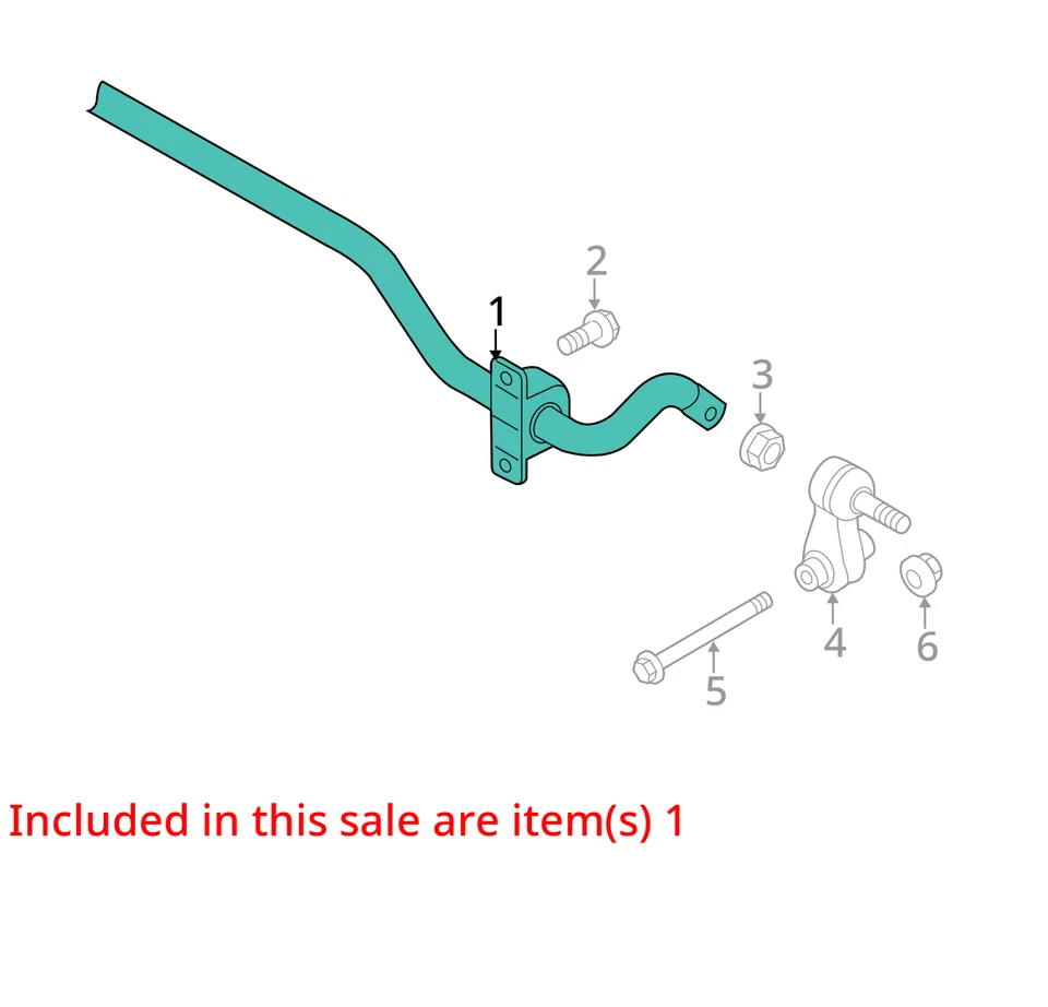 Audi S3 2016 AWD barra estabilizadora trasera OEM 77 k millas - LKQ423784750 Foto 4 de 4