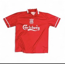 Red Liverpool FC jersey Owen #10 carlsberg danish ale Size XL