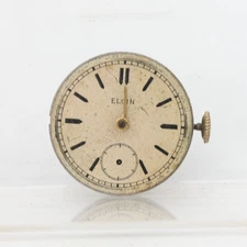 ELGIN CAL. 487, 17j 4/0s 32695727 WRIST WATCH MOVEMENT FOR REPAIR (CF)