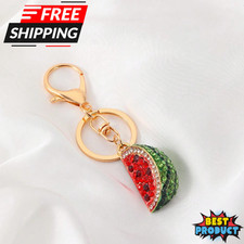 Watermelon Keychain Cute Charm Creative Alloy Keyring Fun Cute Handbag Keychain