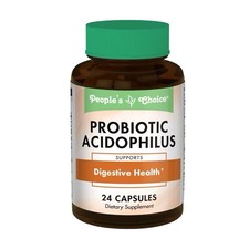 People's Choice Probiotic Acidophilus Digestive Health 24 Capsules Gluten Free