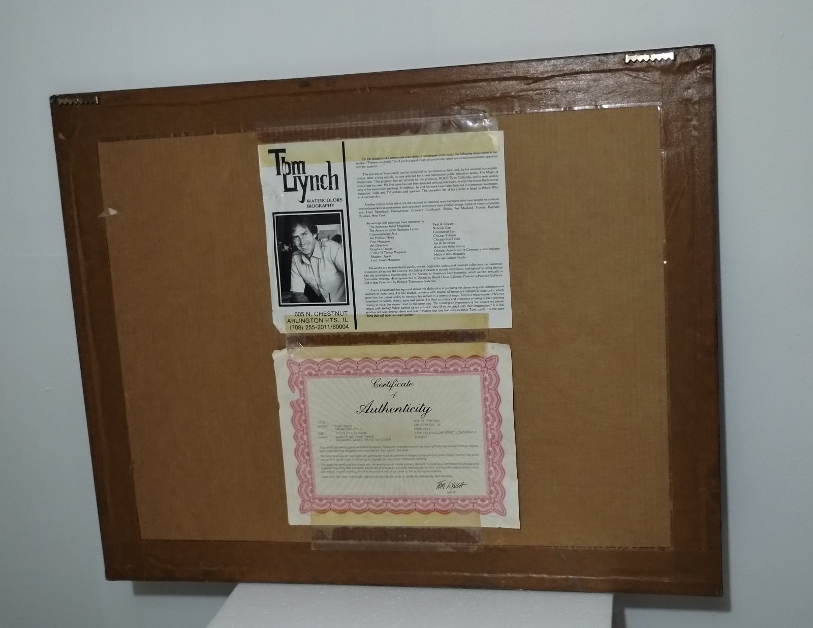 SIGNED - NUMBERED LITHOGRAPH PRINT TOM LYNCH 271/950 - 29"×23"