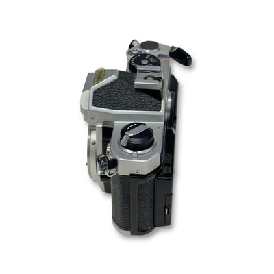 Nikon FM 35mm SLR Film Camera Body Silver MF-12 Data Back Japan