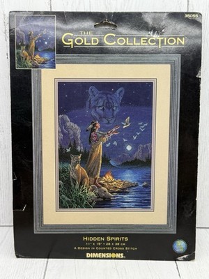 Hidden Spirits Cross Stitch Chart Only No Cloth Dimensions Gold Collection 35055