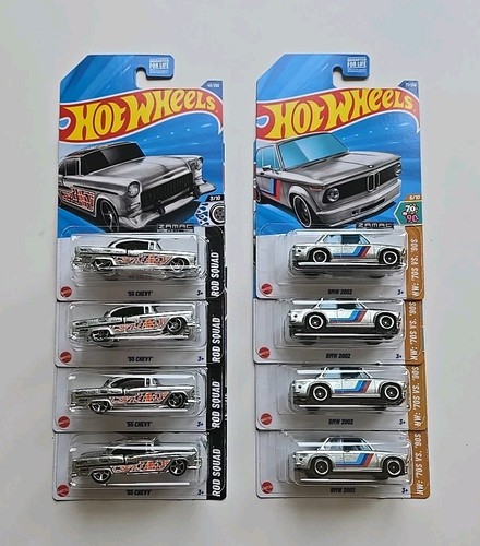 2025 Hot Wheels Zamac - BMW 2002/55 CHEVY Exclusive lot of 8 (READ) A2