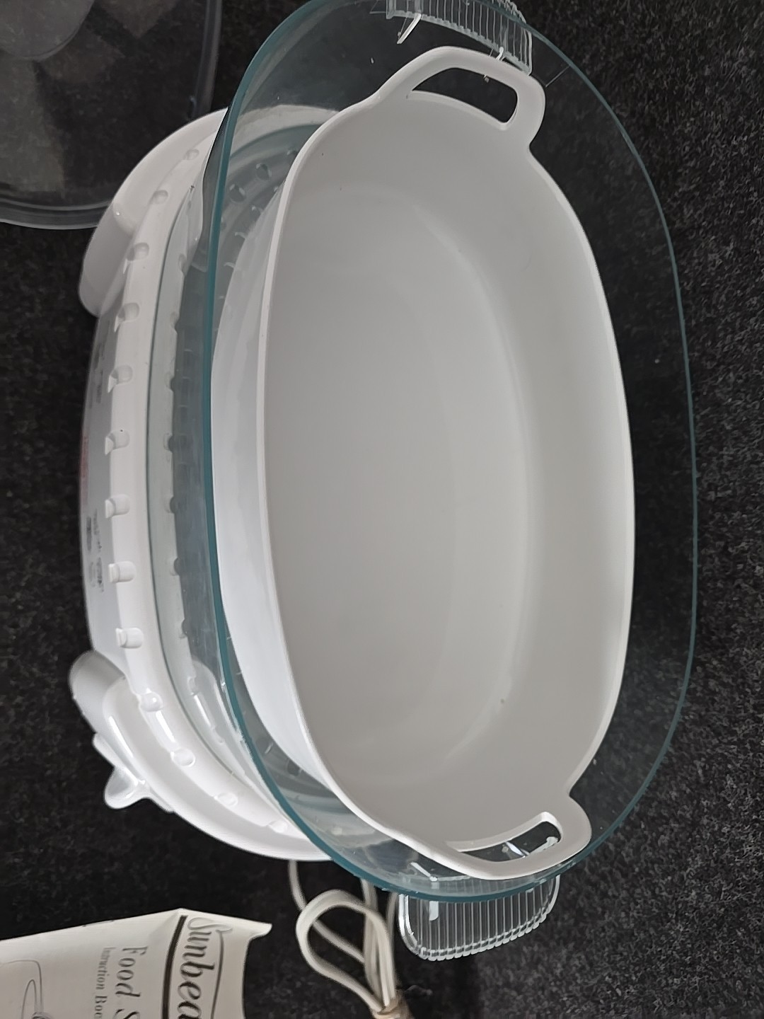 Sunbeam Instant Steam Food and Veggie Steamer Model 4710 White Tested Healthy