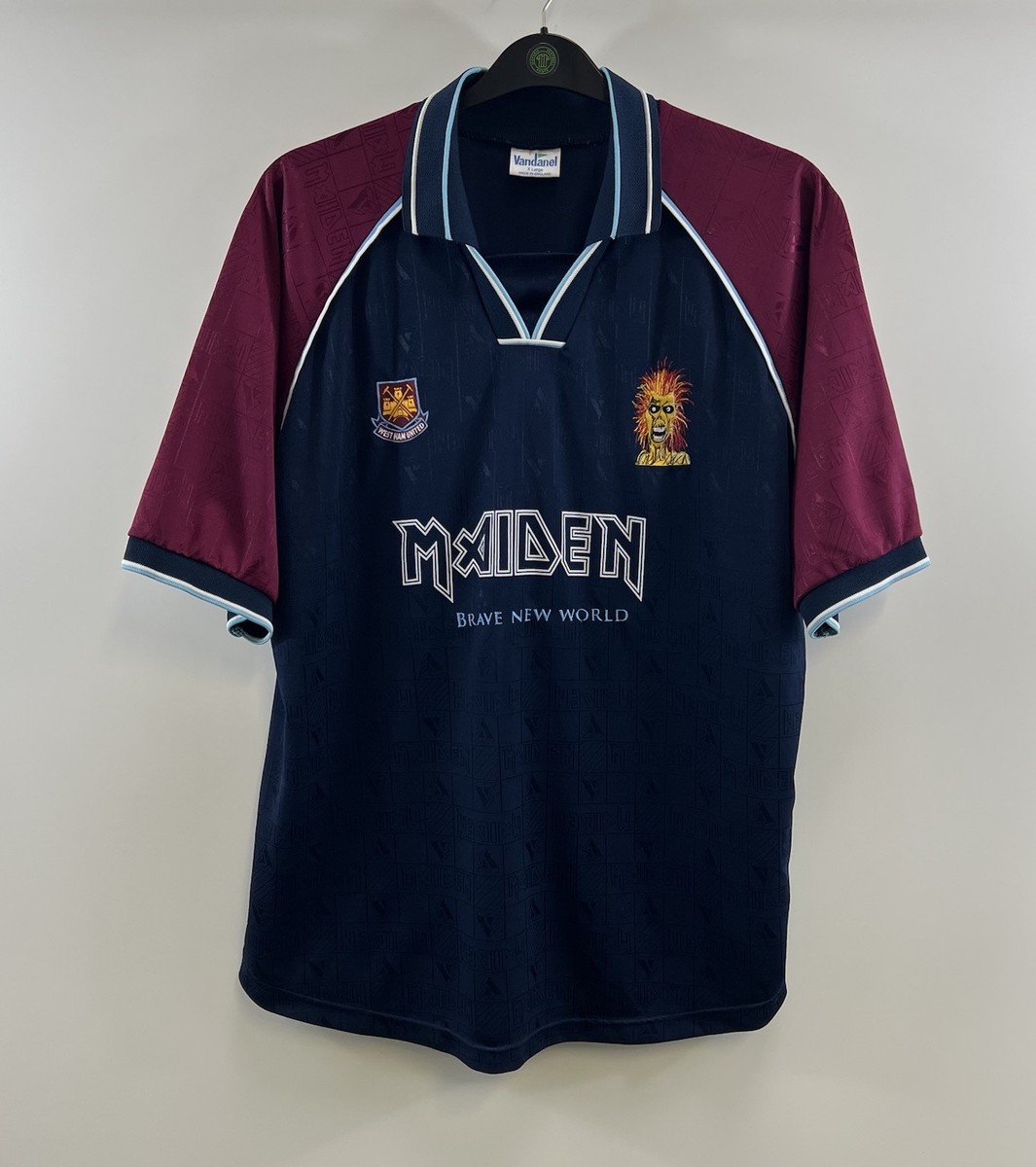 West Ham United Iron Maiden Tour Football Shirt 1999/01 Adults XL