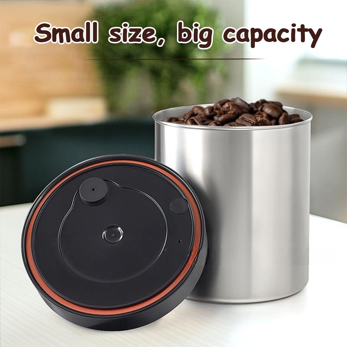 Coffee Beans Vacuum Sealed Tank Glass Moisture-proof Food Storage Container Jar