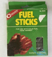 Coghlan's Fuel Sticks 8540 for use with Solid Fuel Hand Warmers 12 NOS Unopened