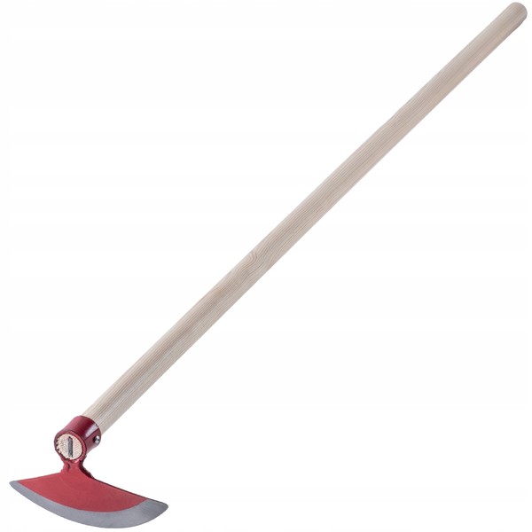 Kadax Gartenhacke Aus Metall Mit Holzstiel, Halbrund, 18 Cm, Rot-image