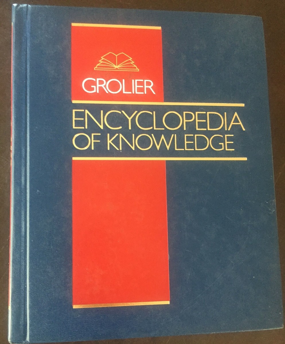 Grolier Encyclopedia Of Knowledge Volumes 1 and 2 1991 Hardcover
