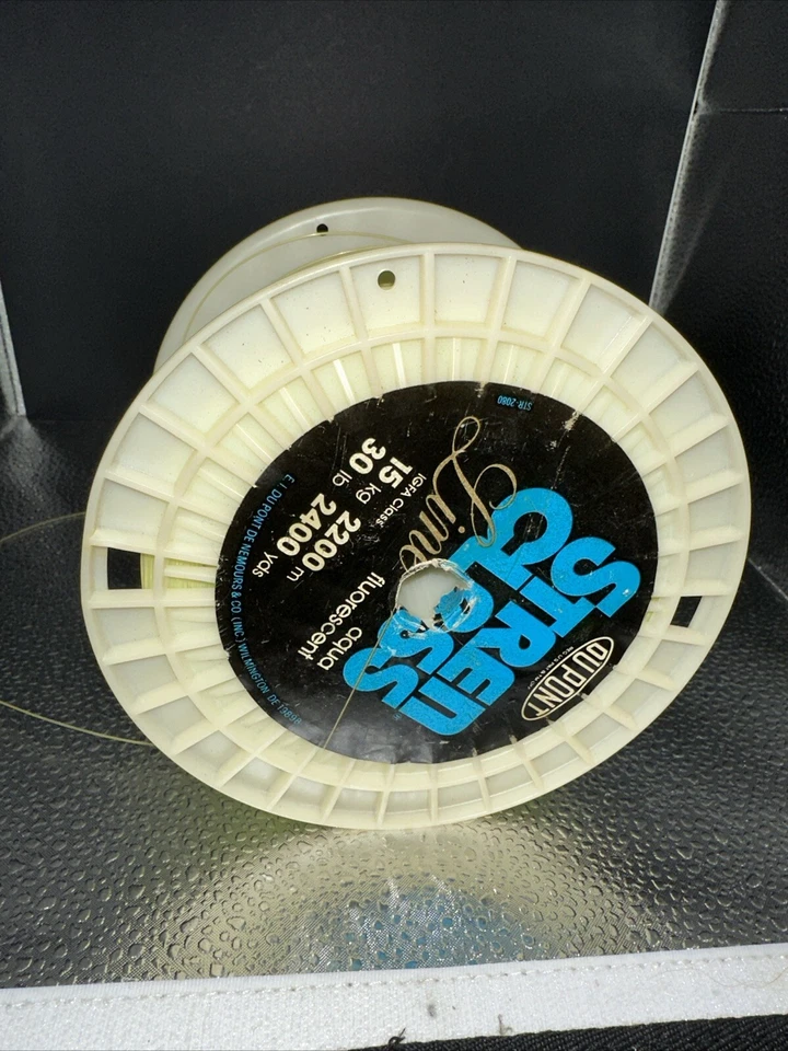 Stren Original Monofilament 2400 Yards 30 lb Test Aqua Florescent Vintage Igfa - Image 3 of 4