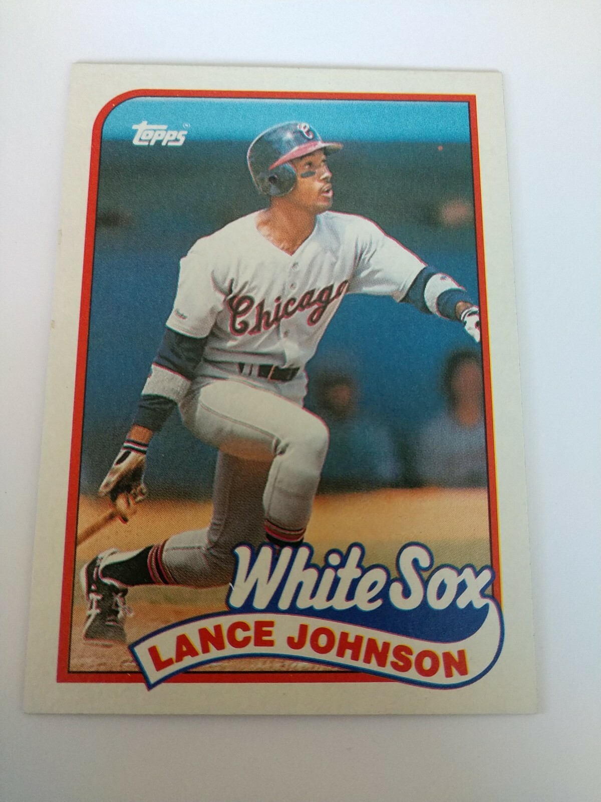 1989 Topps Lance Johnson White Sox Baseball Card 122  #61
