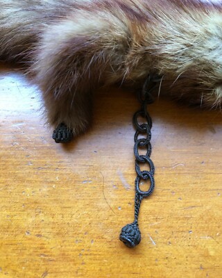 2 Vintage 40 s Fur Stoles W Heads Mink Sable Good for Cosplay