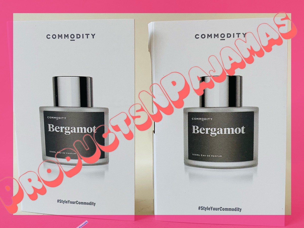 LOT of 2~Commodity BERGAMOT Eau de Parfum CARDED SAMPLE