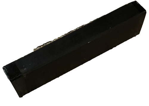 1 Cuchillo Escalas Gabón Madera Ébano 8x1.75x1 Llamadas de Juego Guitarras Puentes Madera de Ébano - Imagen 4 de 4
