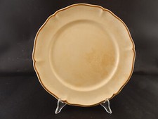 ANTICO SET 5 PIATTI PIANI PORCELLANA CREMA PROFILO ORO VILLEROY&BOCH METTLACH