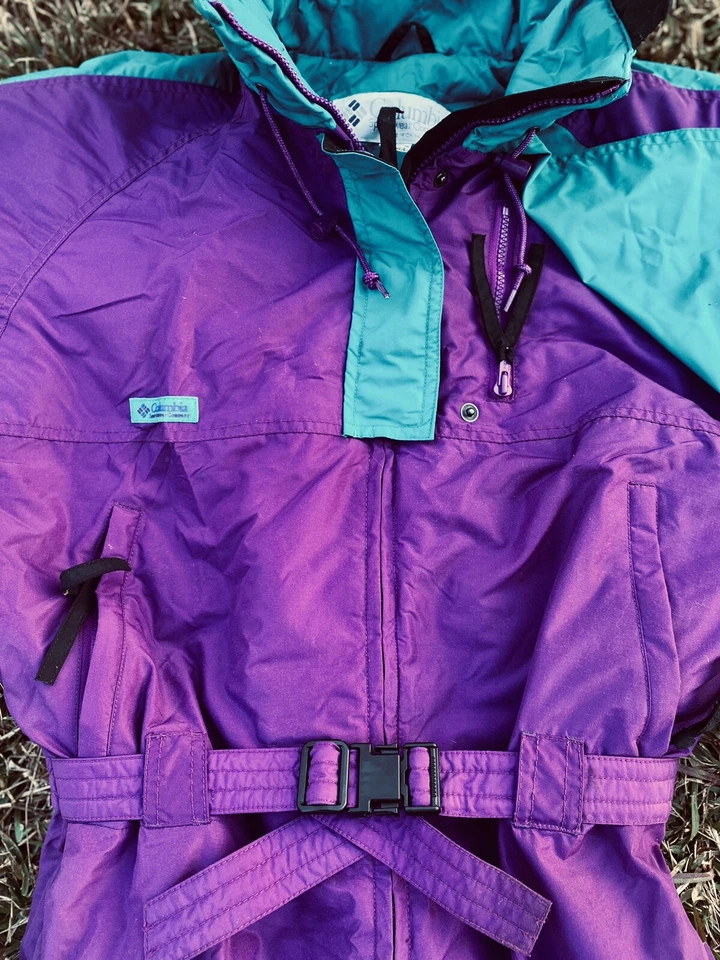 Traje de esquí Columbia de los 80’s traje de nieve de una pieza Gizzmo babero de nieve para mujer XL Foto 4 de 4
