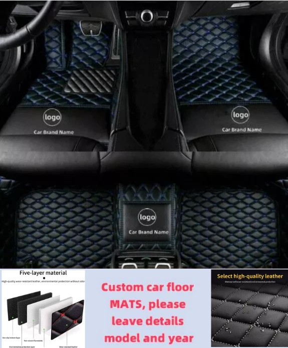 For Cadillac All Models Car Floor Mats Carpets Waterproof Cargo Liners Custom - Imagem 4 de 4