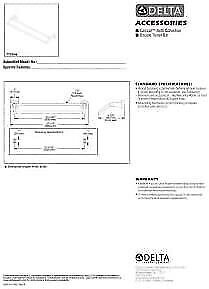 Delta Faucet 77125 Compel Wall Mounted 24" Double Towel Bar in Polished...