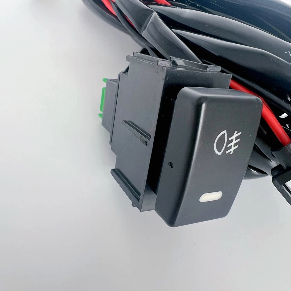 Kit de arnés de cableado 12V 40A H8 fusible encendido apagado interruptor relé luz antiniebla LED para Nissan Foto 3 de 4