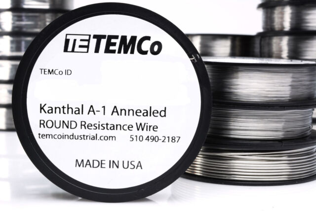 961 ft Resistance AWG A-1 ga TEMCo Kanthal A1 wire 22 Gauge 1.5 lb 