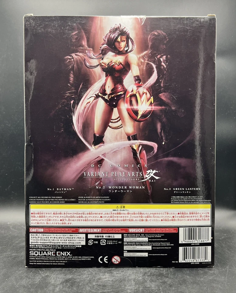 Figura de acción Wonder Woman DC Square Enix de Play Arts Dark Knight Rises Foto 3 de 4