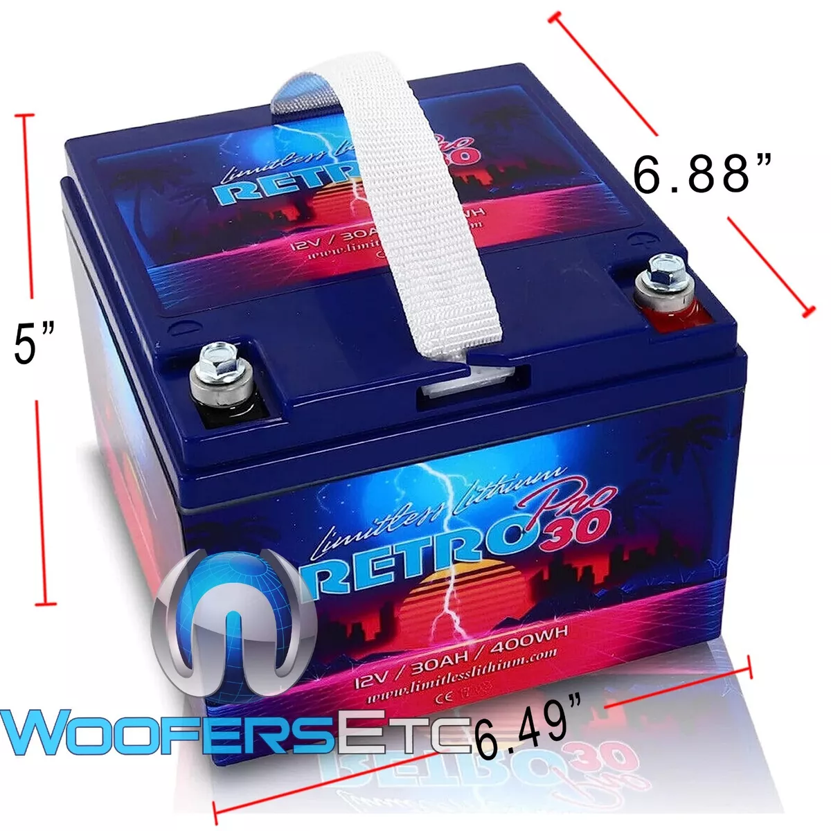 Lithium car audio sale battery