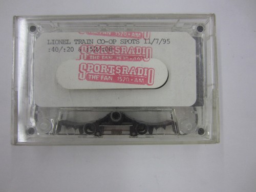 Vintage 1995 Lionel Train Co-Op Spots 11/7/95 SPORTS RADIO Cassette Tape The Fan - 第 1/3 張圖片