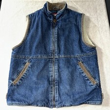 WRANGLER Hero Denim Vest Sherpa SMALL