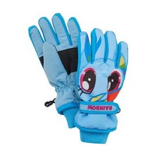 NEW My Little Pony Girl  s 4-16 Rainbow Dash Blue Adjustable Insulated Ski Gloves