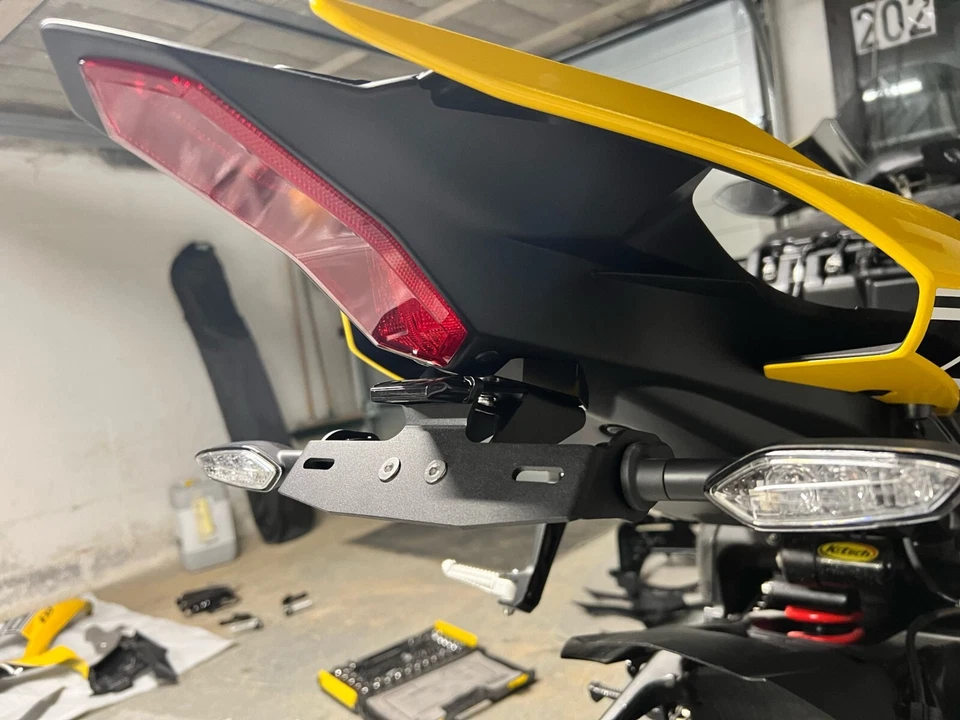 Para Yamaha YZF R1 R1M R1S 2016-2025 cola ordenada guardabarros eliminador matrícula Foto 2 de 4