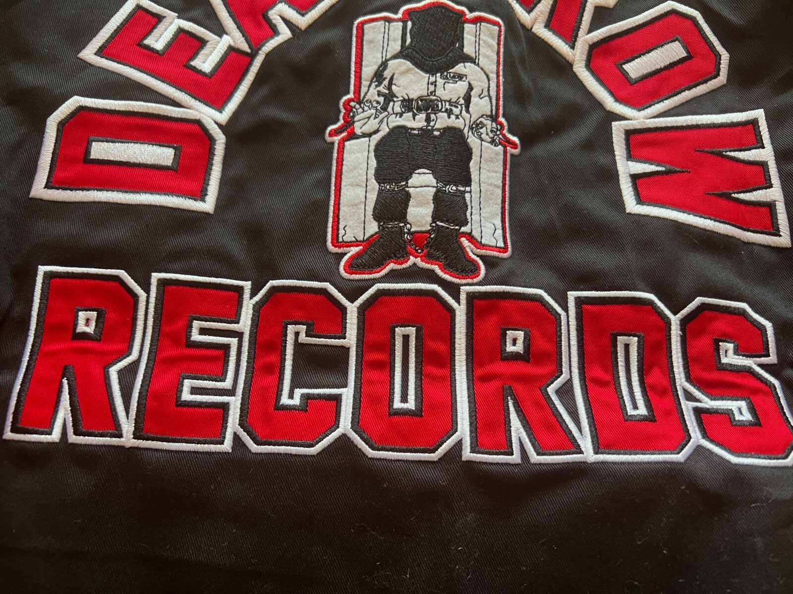 FILA DEATH ROW RECORDS UOMO L LARGE Academia Workwear Twill Giacca Cappotto Snoop Dre NUOVO