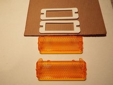 1966 Chevy Impala Caprice Ss Parking Turn Light Lamp Amber Lens W Gaskets