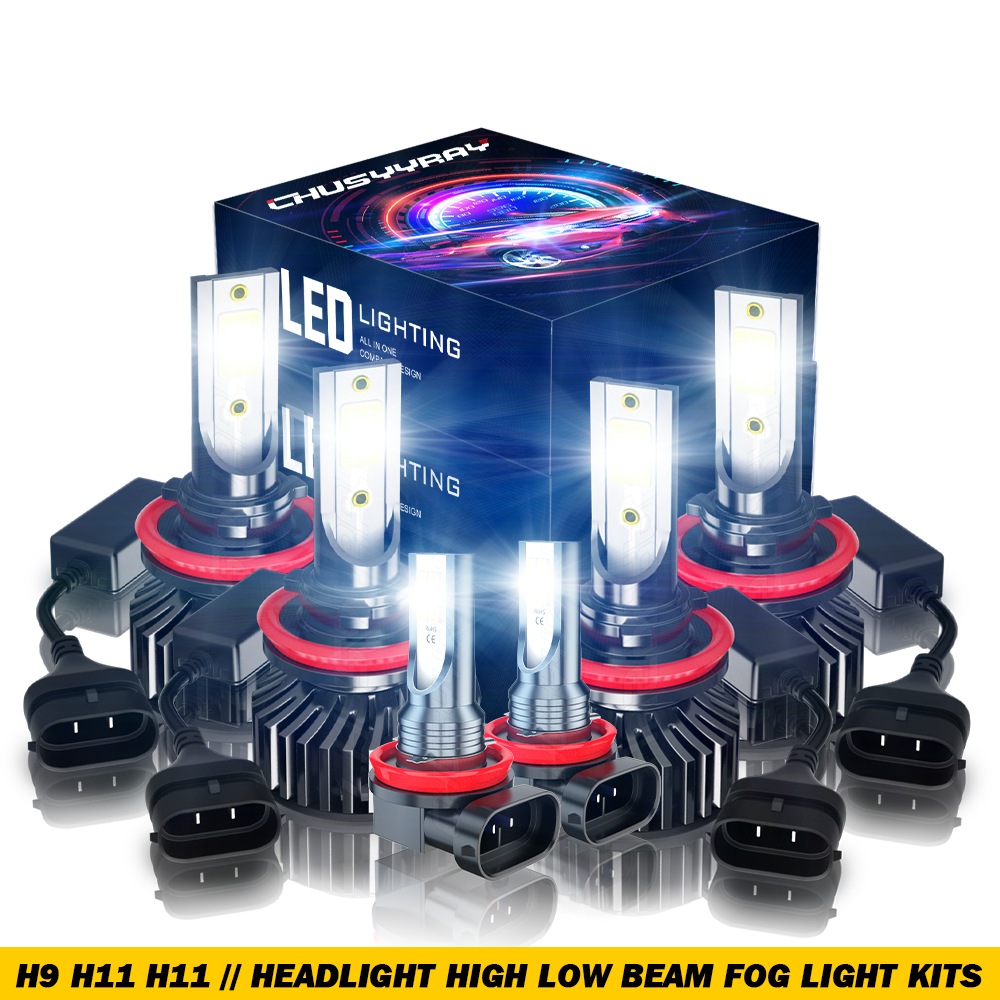 For Jeep Grand Cherokee 2019 2020 2021 Combo LED Headlight Hi/Low Beam+Fog Light