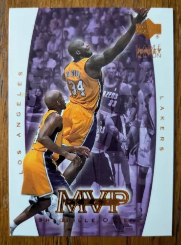 SHAQUILLE O'NEAL, 2001-02 UPPER DECK GAME JERSEY EDITION, TEAM MVP #403