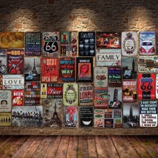 Vintage Retro Tin Signs Wall Decor Metal Bar Plaque Pub Poster Club Tavern Shop