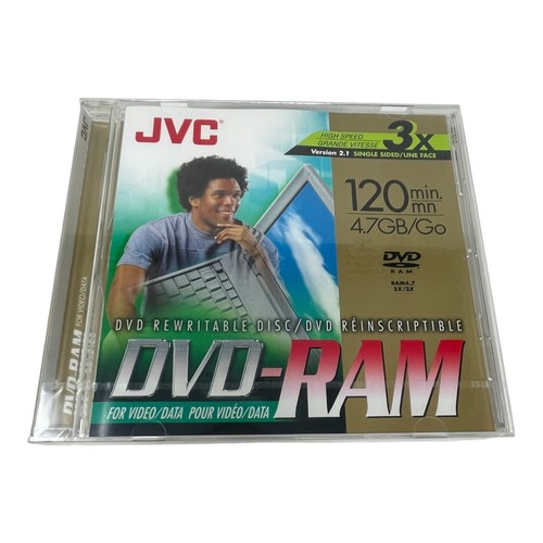 Disque DVD-RAM DVD-RAM JVC 4,7 Go réinscriptible DVD-RAM pour vidéo - Photo 7/8