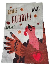 Gobble Thanksgiving Fall Garden Flag Double-Sided Decorative Yard Flag 12 18