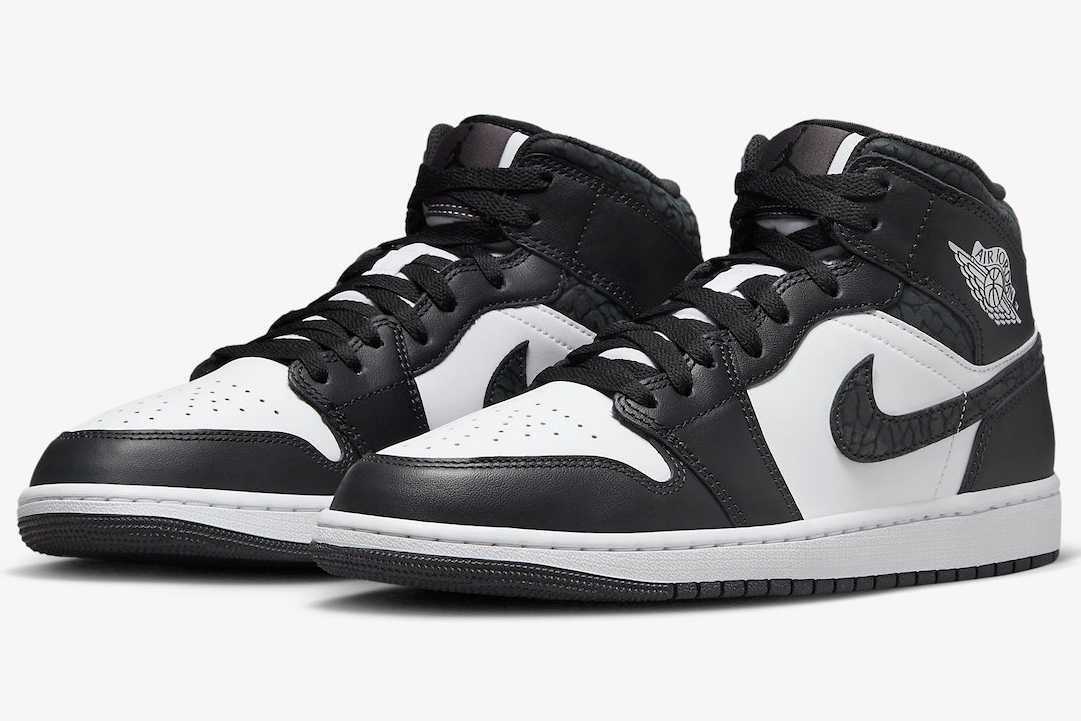 Nike Air Jordan 1 Mid Panda Elephant FB9911-001 US7.5 - 12 Nike Air Jordan 1 Mid Panda Elephant FB9911-001 US7.5 - 12