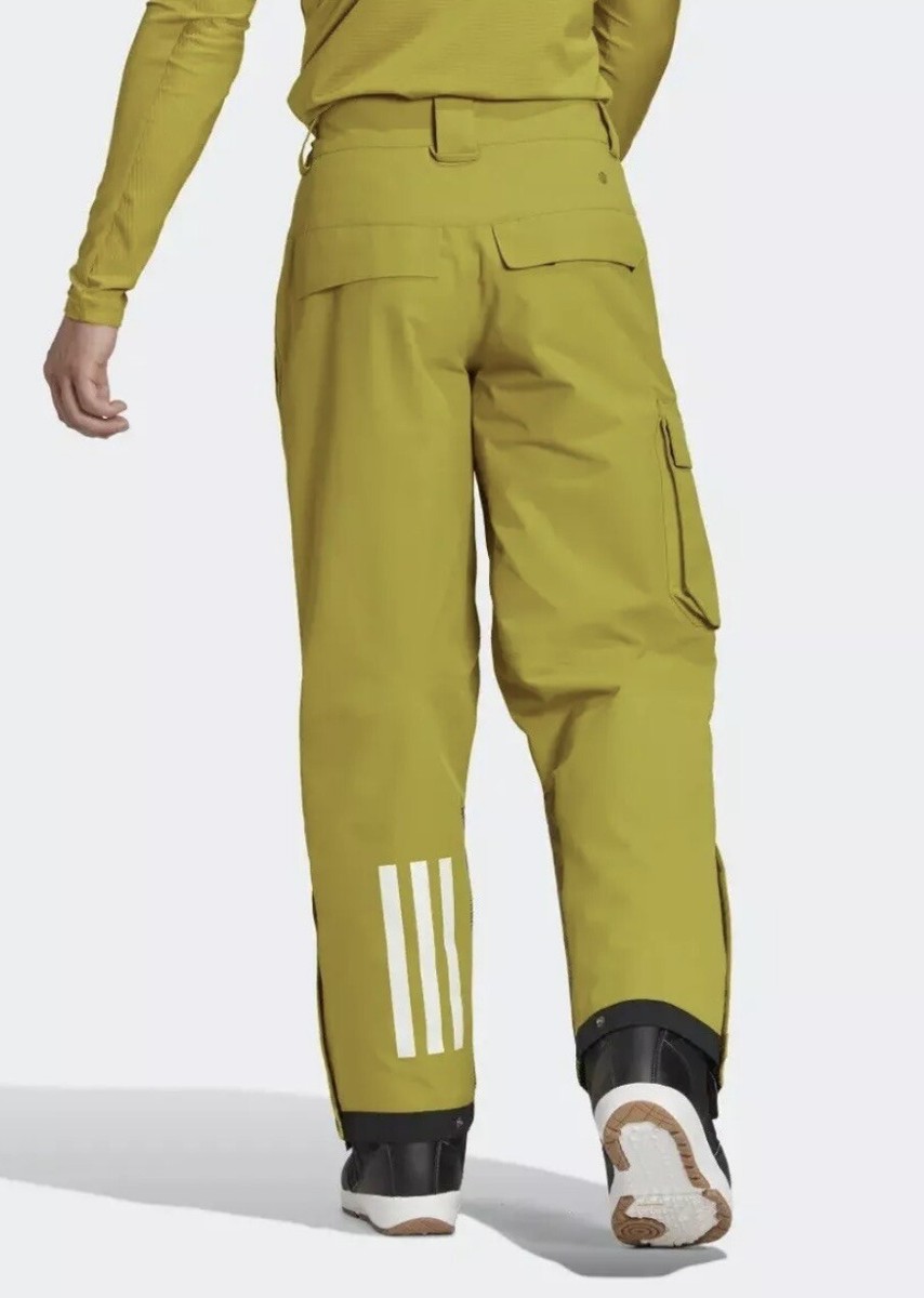 $400 Adidas Terrex 3L PCN Ski Snow Pants Men's Size 2XL Olive
