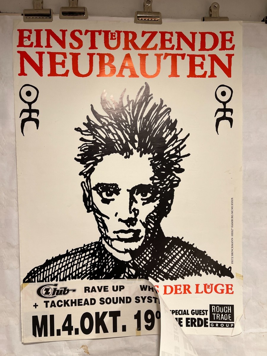 1989 EINSTURZENDE NEUBAUTEN Vienna Austria ARENA Poster Blixa