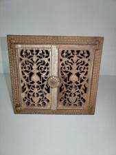 Ancienne porte trappe Fonte de poêle fourneau déco