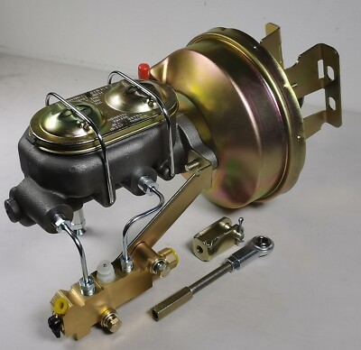 1958-1964 Chevy Impala Bel Air 9'' Power Brake Booster Conversion Kit Disc / Drum