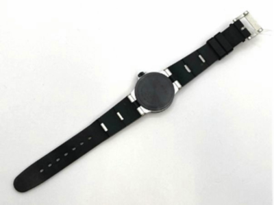 BVLGARI AL32TA Aluminum Watch Black Dial Rubber Unisex  display picture 1