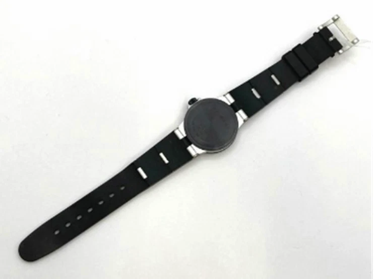 Reloj de aluminio BVLGARI AL32TA esfera negra goma unisex cuarzo (excelente) Foto 3 de 4