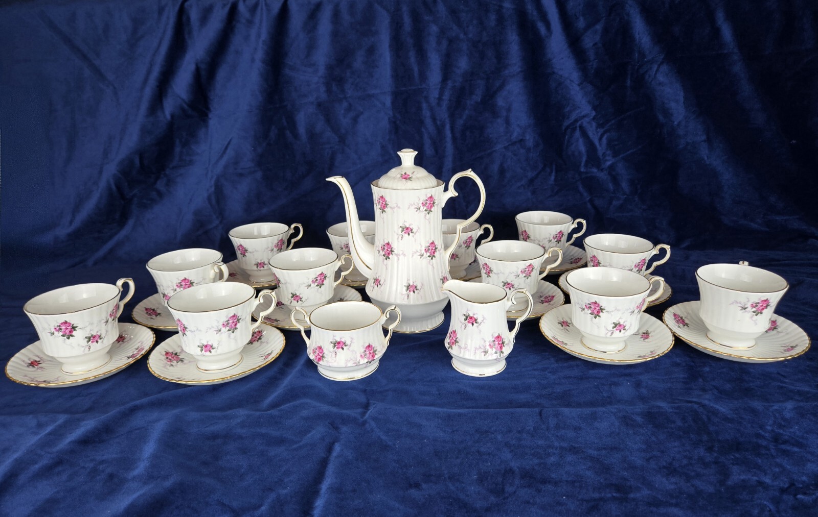 Princess House Hammersley Fine Bone China Tea Set For 12 People