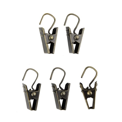 Heavy Duty 24 Curtain Clips w/ Hook - 4 color available - Picture 6 of 14