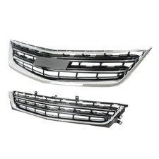 Grille Plastic Front Upper Lower Grille Set For Chevrolet Impala 2014-2020 New