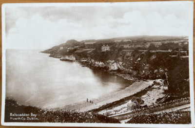 BALSCADDEN BAY HOWTH CO DUBLIN UM 1920 MILTON ECHTFOTO POSTKARTE